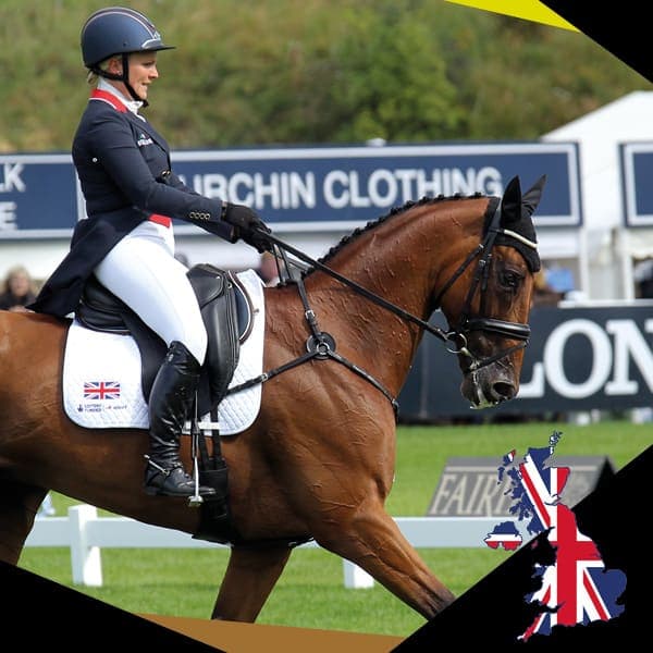 EQU Streamz endorsement page showing riders who use EQU Streamz advanced magnetic bands on their competing horses. Endorsed for joint care and wellbeing and for use both pre and post exercise. Showjumping, dressage, eventing, barrel racing, hacking.