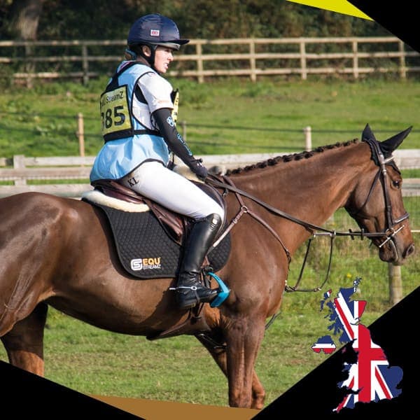 EQU Streamz endorsement page showing riders who use EQU Streamz advanced magnetic bands on their competing horses. Endorsed for joint care and wellbeing and for use both pre and post exercise. Showjumping, dressage, eventing, barrel racing, hacking.
